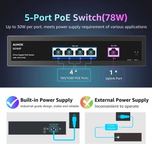 SG305P  5 Port Gigabit PoE Switch